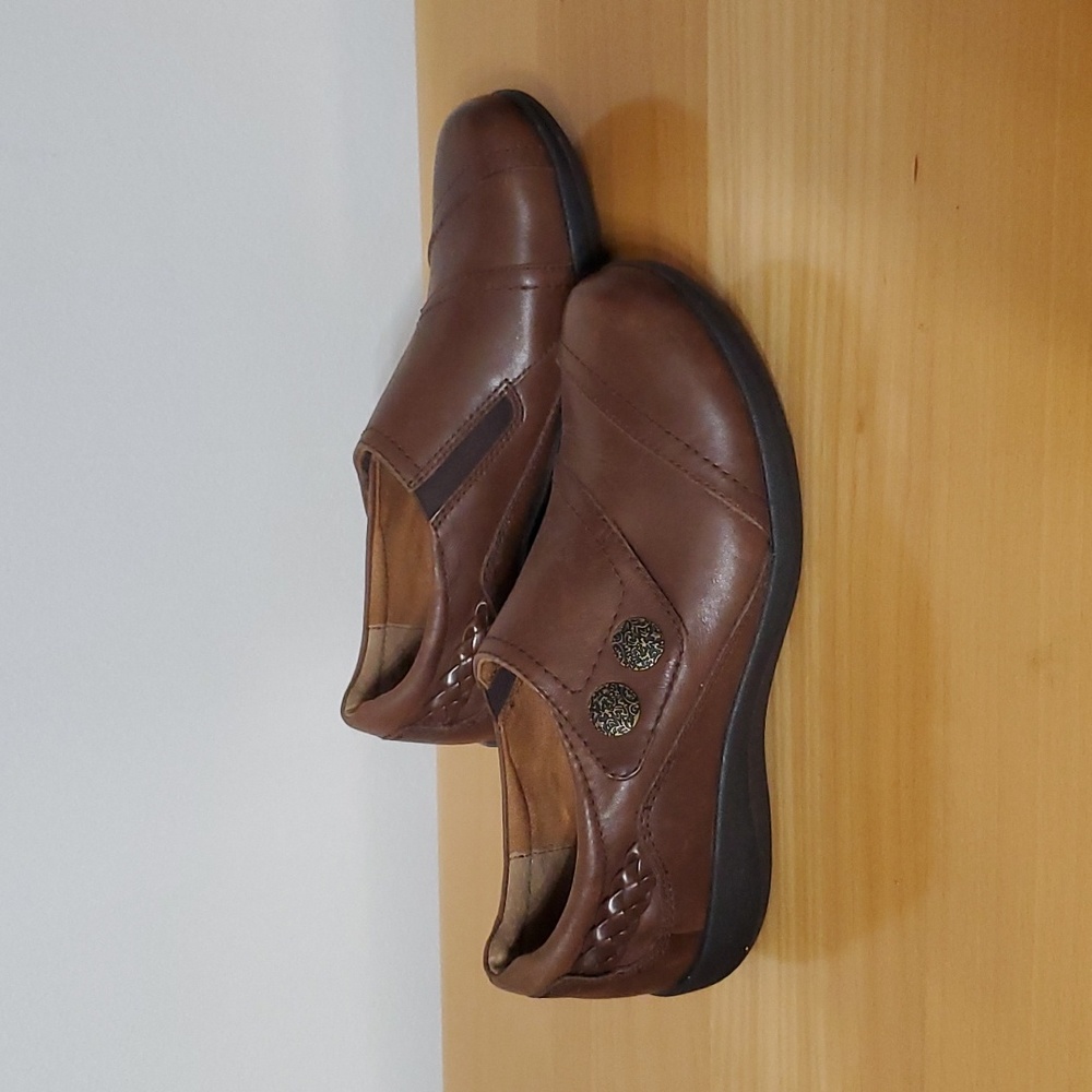 Aetrex Karina Monk Brown Shoes Size 7